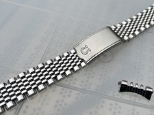 18mm Omega seamaster Rice Bead Wrist Watch Strap Bracelet Stainless Steel Solid, usado comprar usado  Enviando para Brazil