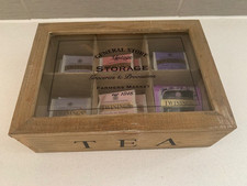 Wooden tea bag for sale  DUNMOW