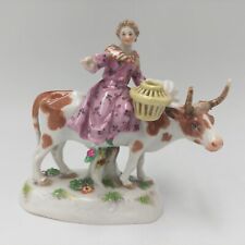 Antyczny miśnieński porcelanowy rolnik na wole Niemcy figurka na sprzedaż  PL