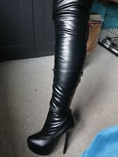 Sexy black leather for sale  GLOSSOP