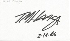 Trent haaga signed d'occasion  Expédié en Belgium