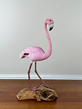 Pink flamingo carved for sale  Sugar Grove
