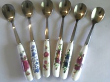 Tea spoons floral for sale  BRIDGNORTH