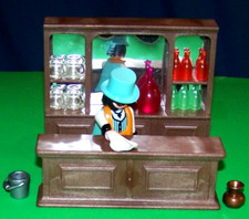 Playmobil 3787 Saloon LOTE BARTENDER, 2 peças balcão de bar, garrafas de vinho Spittoon comprar usado  Enviando para Brazil