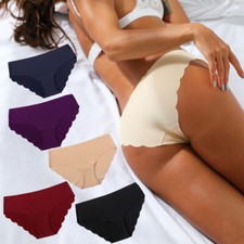 Pacote com 3 calcinhas femininas invisíveis sem costura calcinhas hipster calcinhas macias comprar usado  Enviando para Brazil