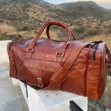Bag leather travel for sale  RUGBY