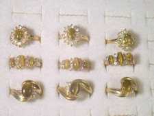 #... 9,..,RINGS TIGER EYE DESIGNER SEMI-PRECIOUIS GEMSTONE LOTE ATACADO.  T5 comprar usado  Enviando para Brazil
