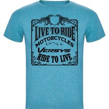 Camiseta motociclista aventura viagem presente / para motociclista Kawasaki Versys, usado comprar usado  Enviando para Brazil