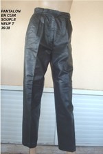 Pantalon habille cuir d'occasion  Villeneuve-Loubet