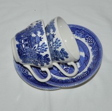 Churchill willow pattern for sale  WORCESTER