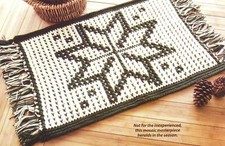 Snowflake mosaic rug for sale  West Palm Beach