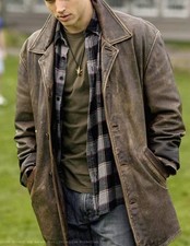 Casaco de couro marrom sobrenatural masculino Dean Winchester couro real desgastado comprar usado  Enviando para Brazil