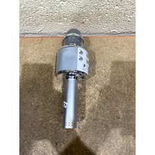 Silver karaoke microphone for sale  STAFFORD