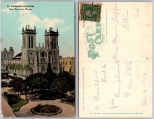 Cartão postal San Antonio Texas St Fernando Cathedral Plaza Gardens comprar usado  Enviando para Brazil