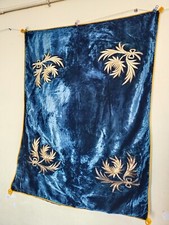 Usado, lindo painel de bordado têxtil veludo bordado metálico vintage it1403 comprar usado  Enviando para Brazil
