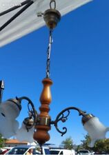 Lustre ampoules bois d'occasion  Saint-Germain-Lembron