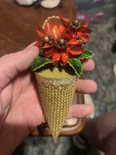 Poinsettia vase christmas for sale  Bloomsburg