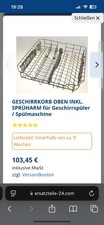 Amica geschirrkorb incl gebraucht kaufen  Trebur