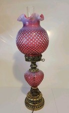hobnail cranberry lamp for sale hobnail cranberry lamp for sale Babbitt