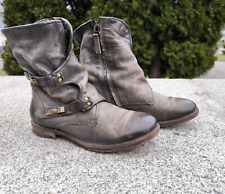 Botas de tornozelo femininas A.S.98 Airstep couro verde cáqui motociclista EUR 39 (Reino Unido 6| EUA 9) comprar usado  Enviando para Brazil