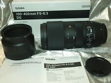 Sigma 100 400mm d'occasion  Expédié en Belgium