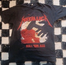 Camiseta Preta Vintage RARA M Metallica Kill 'Em All RP 09 Tour 1983/84, usado comprar usado  Enviando para Brazil