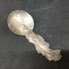 Colher de prata vintage decorativa estilo japonês. Esterlina marcada 950 (49) #407 comprar usado  Enviando para Brazil