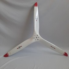Hélice de controle remoto Biela de fibra de carbono 26x14 lâmina tripla usada, branca com pontas vermelhas comprar usado  Enviando para Brazil