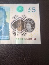 aa12 five pound note for sale  NOTTINGHAM