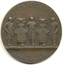 Médaille libération strasbou d'occasion  Le Pradet