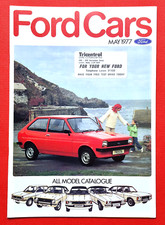 1977 FORD CARS Folheto - Escort RS2000 1800 Fiesta Cortina Capri Granada Estado perfeito! comprar usado  Enviando para Brazil