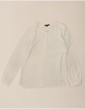 Blusa Camisa Feminina Manga Longa Tommy Hilfiger EUA 6 Branca Média DG15 comprar usado  Enviando para Brazil