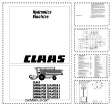 Claas Dominator 218 202 Mega II Systemy techniczne Hydrauliczne i elektryczne Sy..., używany na sprzedaż  PL
