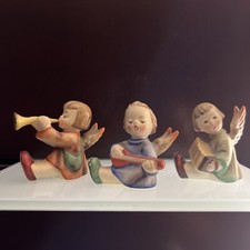 Mini castiçais vintage Goebel Angel trio, chifre, alaúde e acordeão 2 1/4” comprar usado  Enviando para Brazil