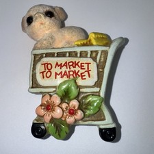 Raro Josef Original Japão Vintage Ímã de Geladeira Porquinho Para Mercado... comprar usado  Enviando para Brazil