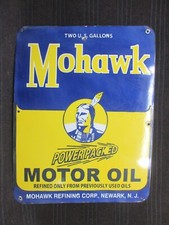 Placa de metal esmaltada óleo de motor porcelana Mohawk tamanho 30 x 23 polegadas comprar usado  Enviando para Brazil