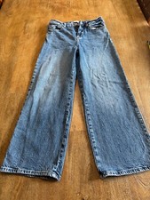 Usado, Jeans Zara Wide Leg tamanho 4 lavado em pedra comprar usado  Enviando para Brazil