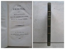 Nodier tristes tablettes d'occasion  Châtillon-en-Bazois