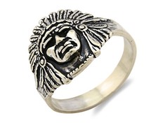 Anel Navajo Warrior Chief prata 0,925 assinado pelo artista Wheeler C.80's tamanho 13 comprar usado  Enviando para Brazil