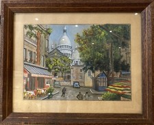 Gouache représentant montmart d'occasion  Livarot