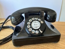 Vintage Baquelite Telefone Rotativo North Electric Deco Preto 7H6 SLD1 St. Line Ringer, usado comprar usado  Enviando para Brazil