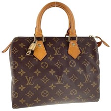 Bolsa de mão Louis Vuitton monograma Speedy 25 couro tecido marrom 3502 comprar usado  Enviando para Brazil