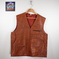 Mens leather waistcoat for sale  LIVERPOOL