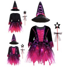 Vestidos infantis femininos vestido de aniversário manga comprida fantasia de carnaval máscara, usado comprar usado  Enviando para Brazil
