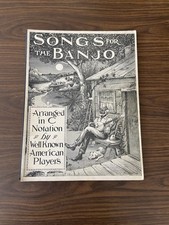 Músicas para o Banjo organizadas em notação C por jogadores americanos bem conhecidos 1919, usado comprar usado  Enviando para Brazil