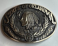 oklahoma belt buckle for sale  Marlow
