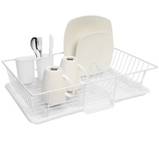 CONJUNTO DE RACK ESCORREDOR DE LOUÇA SWEET HOME COLLECTION METAL, PLÁSTICO 3 PEÇAS - BRANCO comprar usado  Enviando para Brazil