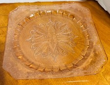 vintage glass plate flowers for sale  Twining