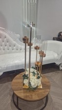 Arm candelabra centerpieces for sale  WEMBLEY