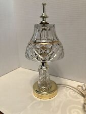 Abajur de vaidade corte cristal absolutamente fabuloso faixa dourada excelente estado 12” comprar usado  Enviando para Brazil